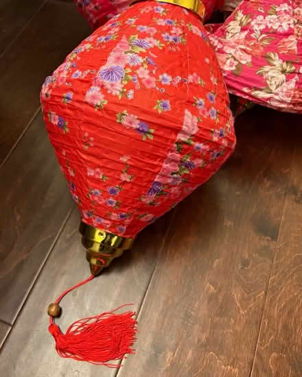 Photo of free Set of 8 chinese cloth lanterns (Ballard) #4
