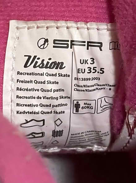 Photo of free Roller boots (Ickornshaw BD22) #3