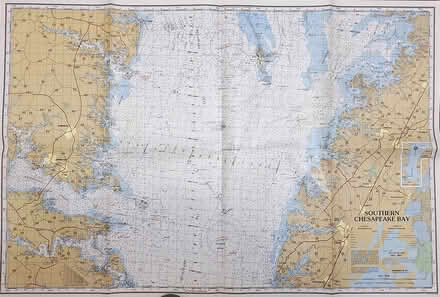 Photo of free Old nautical chart - Chesapeake Bay (Davis/Teele Square area) #2
