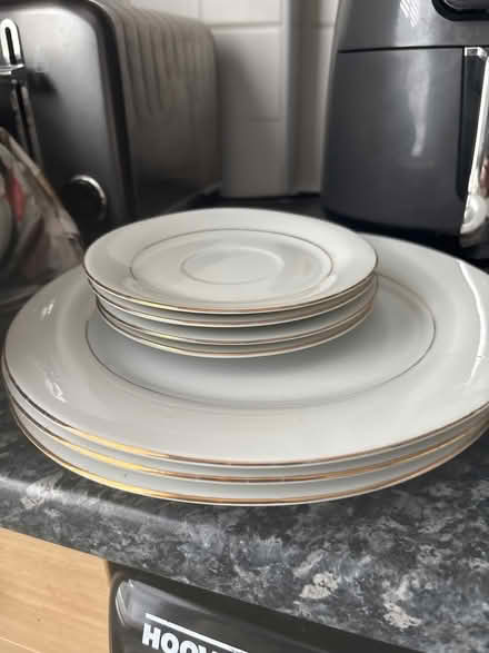Photo of free Gold and white crockery (ME7) #2