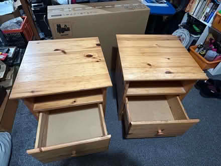 Photo of free Pine bedside cabinets (Helsington LA8) #3