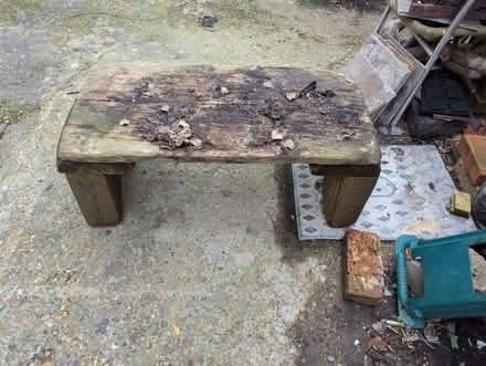 Photo of free Chunky Garden table (Portslade by Sea BN41) #1