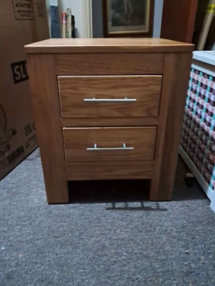 Photo of free Solid Oak Bedside Table (Balham SW12) #1