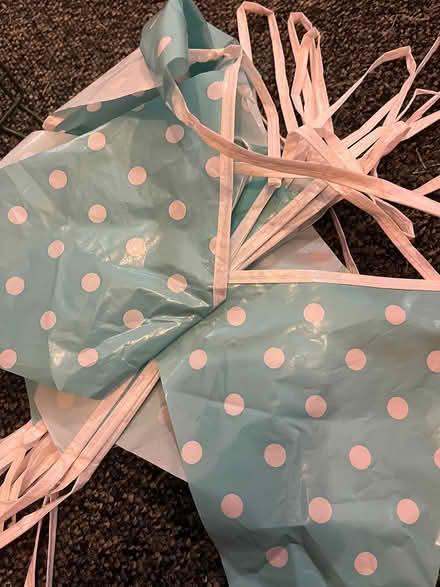 Photo of free Pale blue plastic bunting (Liverpool 8) #1