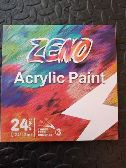 Photo of free 24 acrylic paints with brushes (Stirchley/Kings Heath B30) #1