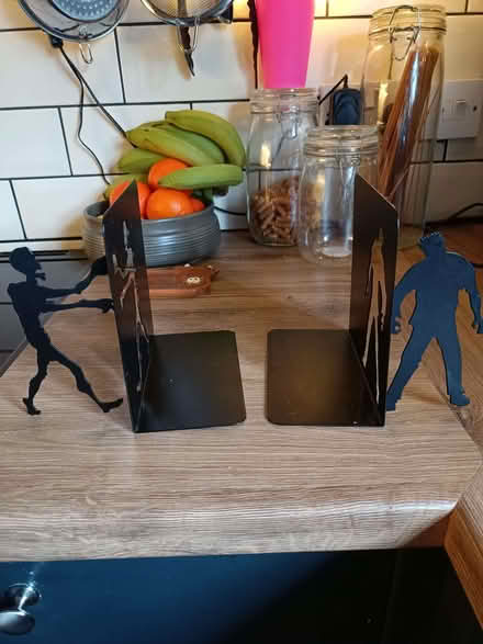 Photo of free Metal bookends in the shape of zombies (Poulton CH44) #1