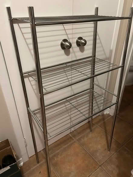 Photo of free Metal shelf 45” high (L5L 5P5) #2
