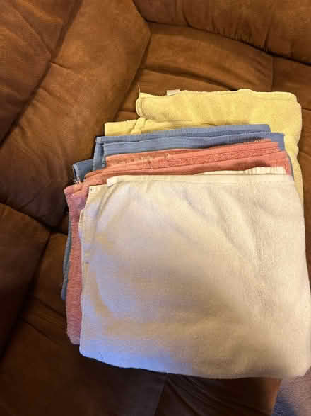 Photo of free 4 large bath towels (Marley) #1