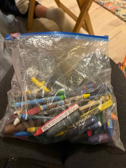 Photo of free Crayons - used - assorted colours (SG4 hitchin) #1