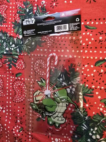Photo of free Yoda w/ Candy Cane Gel Cling (NIP) (West 7th) #2