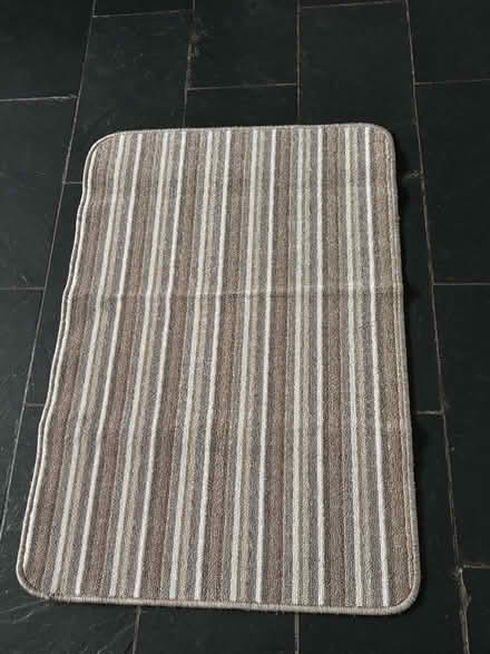 Photo of free Large striped mat 38 ins x 26 ins (Hallatrow) #1