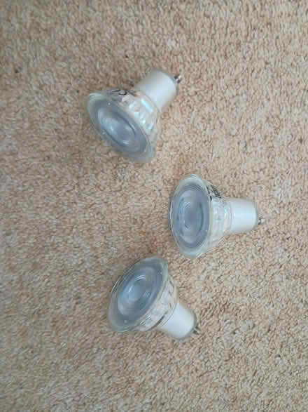 Photo of free 3x used LAP GU10 240V LED bulbs 4000K, 27mA, 5.3W, 345lm (Knaresborough HG5) #1