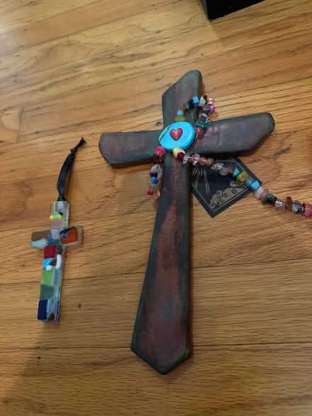 Photo of free Glass andceramic cross home decor (Redwood City) #1