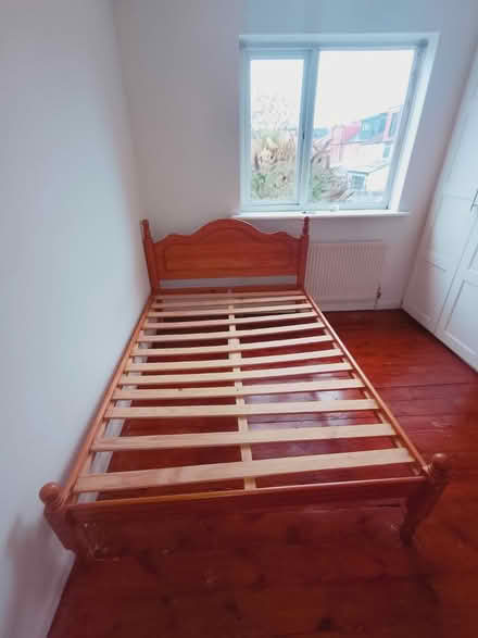 Photo of free Wooden bed frame (Mitcham CR4) #1