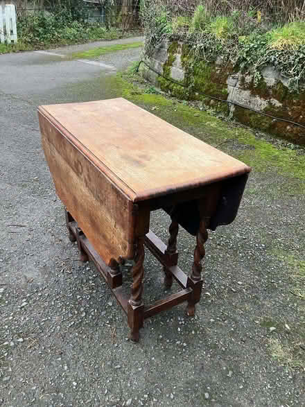 Photo of free Oak drop-leaf table (Nether Skyborry LD7) #4