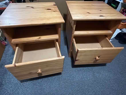 Photo of free Pine bedside cabinets (Helsington LA8) #4