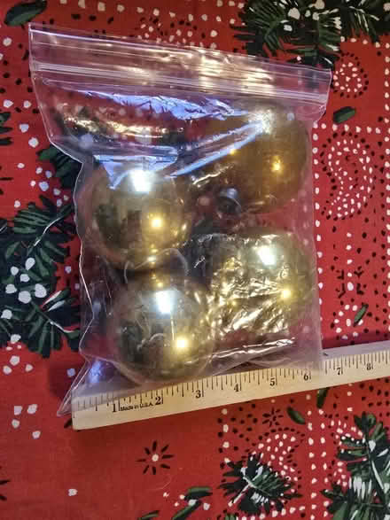 Photo of free Vintage Christmas Ornaments (Gold) (West 7th) #2