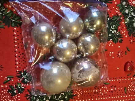 Photo of free 7 Vintage Glass Ornaments (Silver) (West 7th) #1