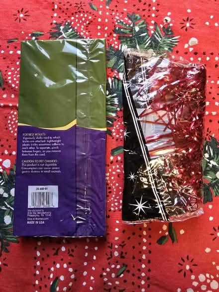 Photo of free Silver Icicle Trim & Red Shreds (West 7th) #2