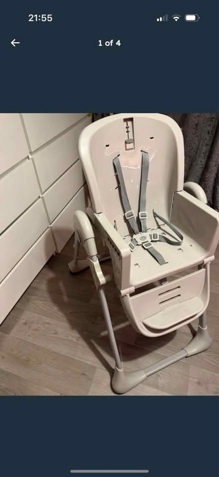 Photo of free Kinder Kraft Grey high chair (Brixton) #1