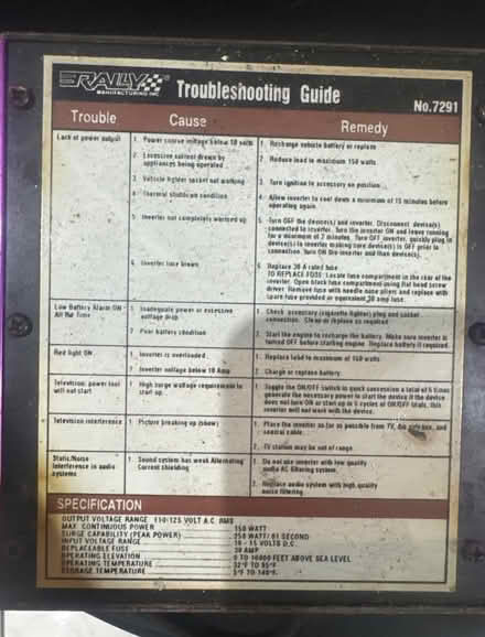 Photo of free 150 Watt power inverter (Stuyvesant Heights) #4