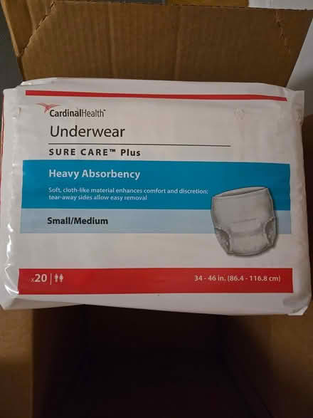 Photo of free New - Underwear - High absorbency (Hell's Kitchen/Midtown West) #1