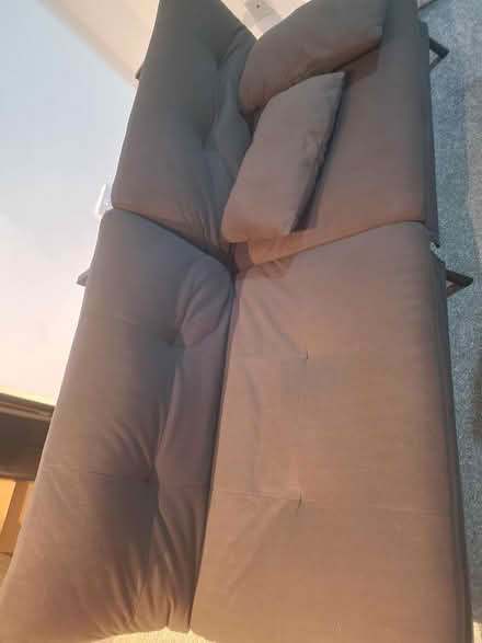 Photo of free Black Futon with 2 cushions (Sheffield S2) #2