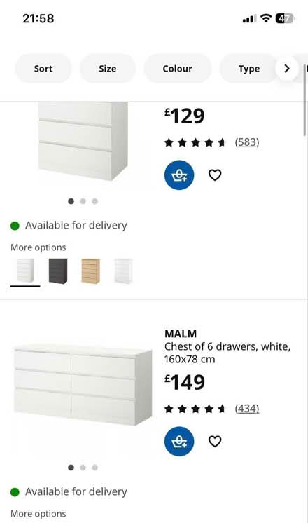 Photo of A white chest of drawers (South Ockendon RM15) #1