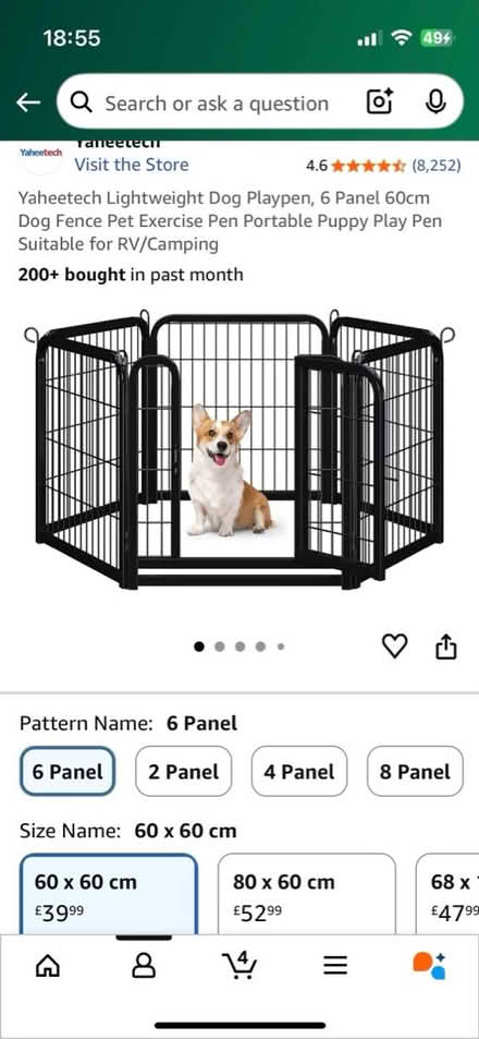 Photo of free Dog Playpen (Canary Wharf E14) #1