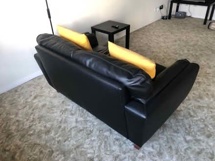Photo of free 2 seat sofa in faux leather vgc (Upperton Rd, Eastbourne) #3