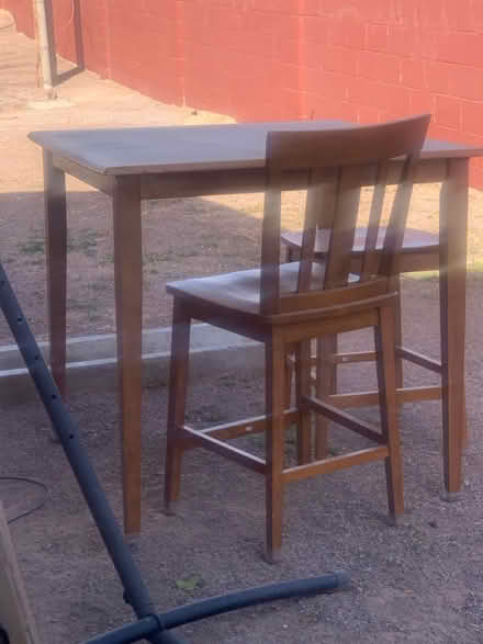 Photo of free Table with 1-1/2 chairs (Mayfield High) #1