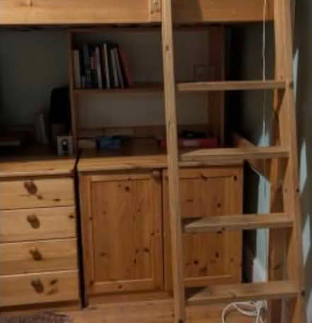 Photo of free Pine 2 door storage cupboard. (Coleridge Ward CB1) #1