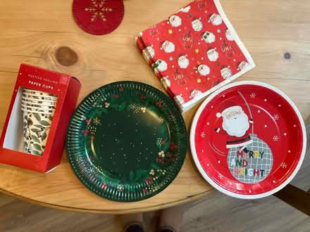 Photo of free Christmas paper plates & cups (Firswood M16) #1