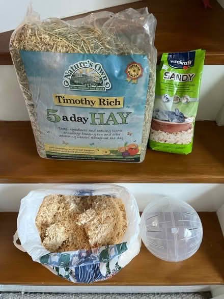 Photo of free Hay, bedding, sand, exercise ball (M33 near Sale Grammar School) #1