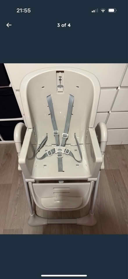 Photo of free Kinder Kraft Grey high chair (Brixton) #3