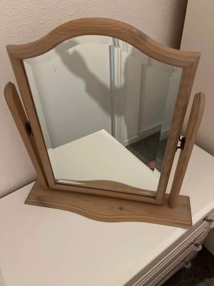 Photo of free Wooden mirror with detachable stand (Waltham cross EN8) #3