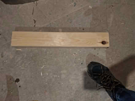 Photo of free Wood roughsawn post 60cm long (Commonside Rd) #1