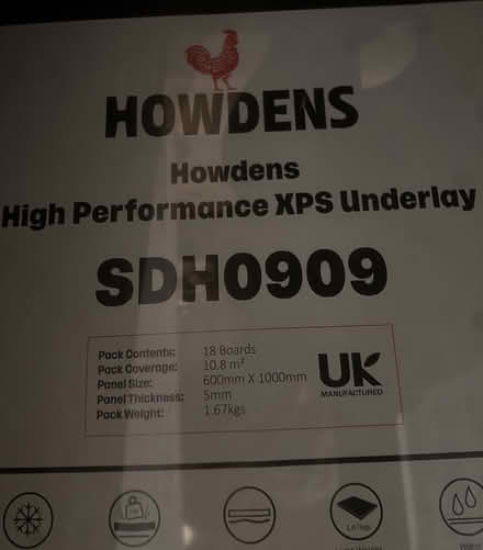 Photo of free Howden’s flooring underlay (Whetstones N20) #1