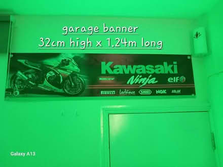 Photo of free Kawasaki garage/workshop banner (IP1) #1
