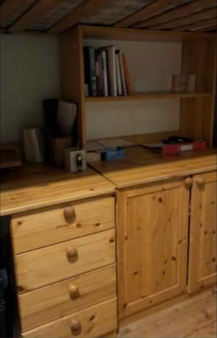 Photo of free Pine 2 door storage cupboard. (Coleridge Ward CB1) #3