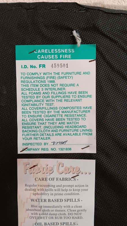 Photo of free Headboard for 4'6" double bed (Broadstone BH18) #2