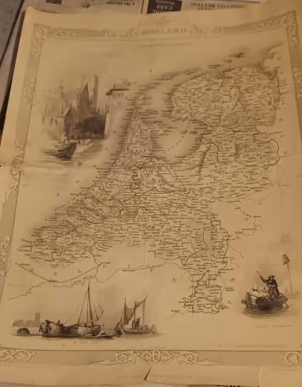 Photo of free map of Holland 1850's (melrose) #1