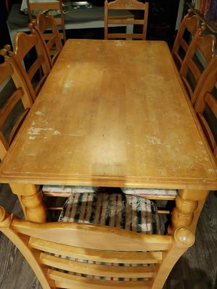 Photo of free Table and 8 chairs (Hastings TN35) #4