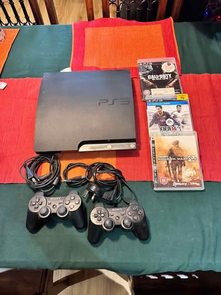 Photo of free PS3 Slim, 2x controllers, 3x Games (Croydon) #1