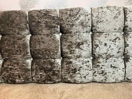 Photo of free New grey kingsize headboard (Marshside PR9) #1