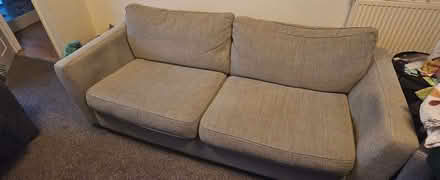 Photo of free Grey sofa settee 4 seater (2 seats) (West Midlands B31) #2