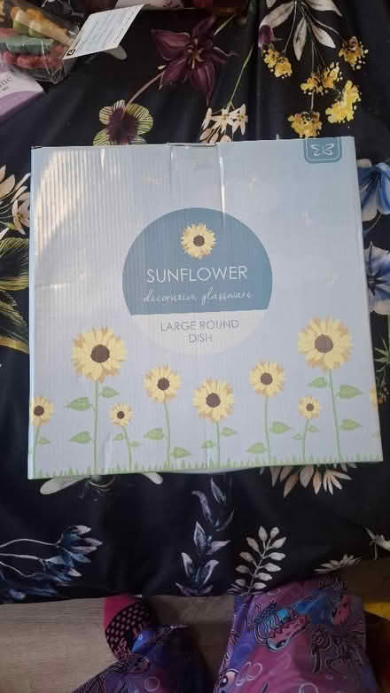 Photo of free Large sunflower glass plate (Seaside BN22) #1