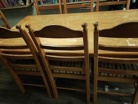 Photo of free Table and 8 chairs (Hastings TN35) #2