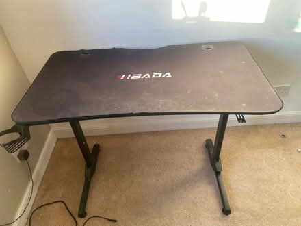 Photo of free Gaming desk 111cm Wx 56cm Dx 76cm H (Barrhead G78) #1