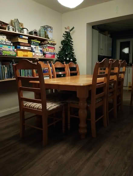 Photo of free Table and 8 chairs (Hastings TN35) #1